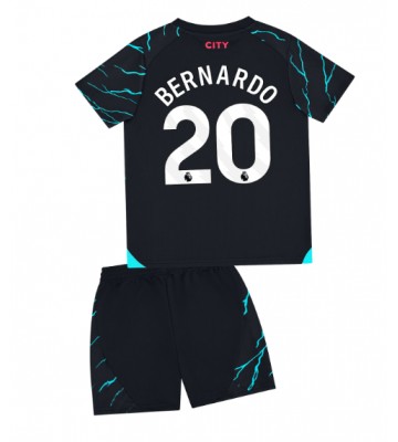 Manchester City Bernardo Silva #20 Tredje Kläder Barn 2023-24 Kortärmad (+ Korta byxor)